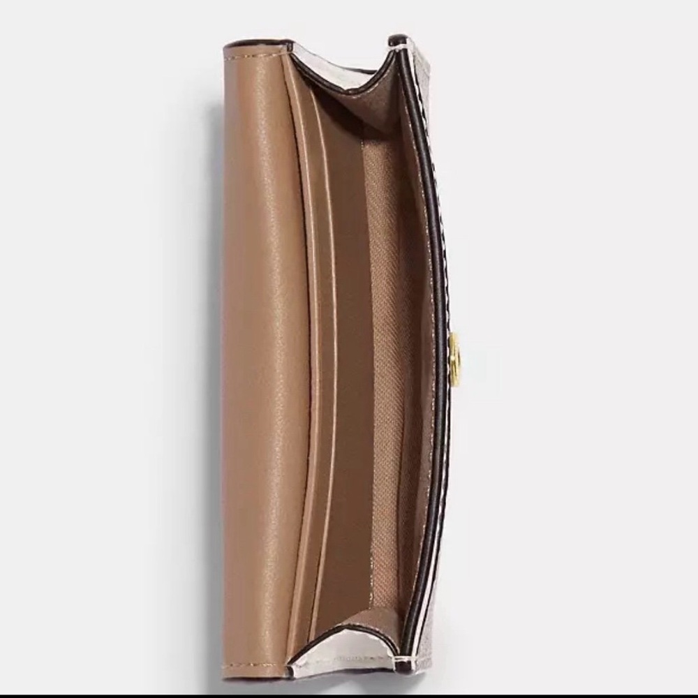Coach Flap Card Case In Signature Canvas - Picture 2 of 2